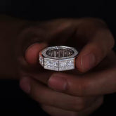 Octagon Round Cut Moisssanite Ring